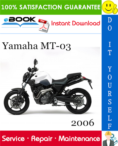2006 Yamaha MT-03 Motorcycle Service Repair Manual