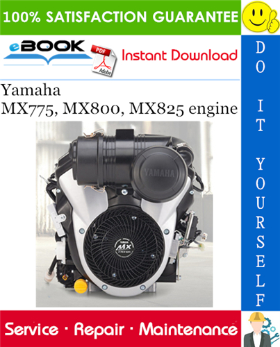 Yamaha MX775, MX800, MX825 engine Service Repair Manual