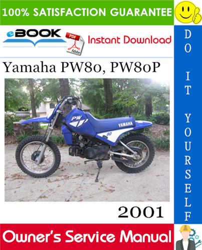 2001 Yamaha PW80, PW80P Motorcycle Owner's Service Manual
