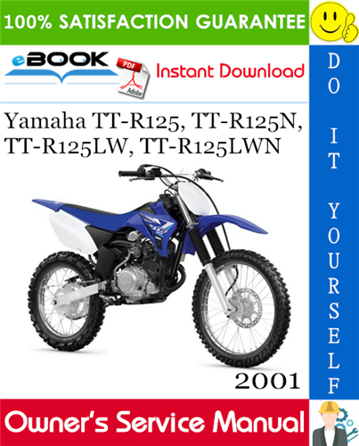 2001 Yamaha TT-R125, TT-R125N, TT-R125LW, TT-R125LWN Motorcycle Owner's Service Manual