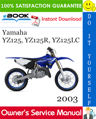 2003 Yamaha YZ125, YZ125R, YZ125LC Motorcycle Owner's Service Manual