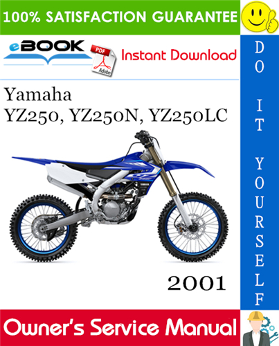 2001 Yamaha YZ250, YZ250N, YZ250LC Motorcycle Owner's Service Manual