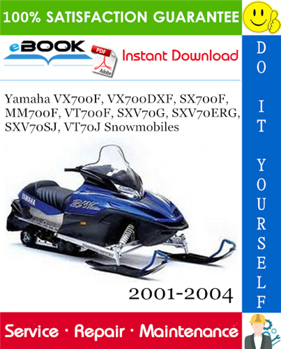 Yamaha VX700F, VX700DXF, SX700F, MM700F, VT700F, SXV70G, SXV70ERG, SXV70SJ, VT70J Snowmobiles