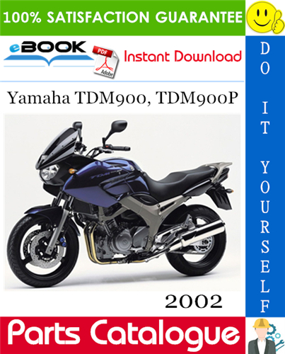 2002 Yamaha TDM900, TDM900P Motorcycle Parts Catalogue Manual