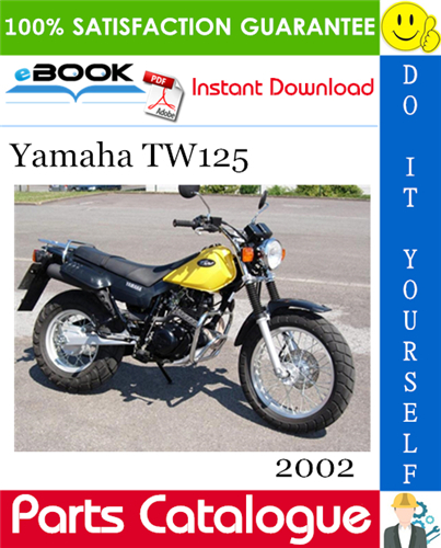 2002 Yamaha TW125 Motorcycle Parts Catalogue Manual