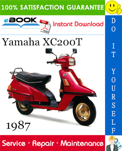 1987 Yamaha XC200T Scooter Service Repair Manual