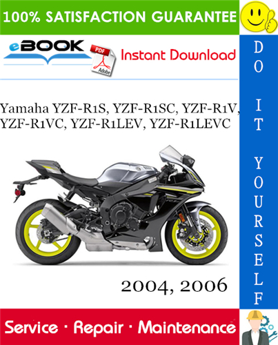 Yamaha YZF-R1S, YZF-R1SC, YZF-R1V, YZF-R1VC, YZF-R1LEV, YZF-R1LEVC Motorcycle Service Repair Manual