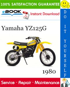 1980 Yamaha YZ125G Motorcycle Service Repair Manual