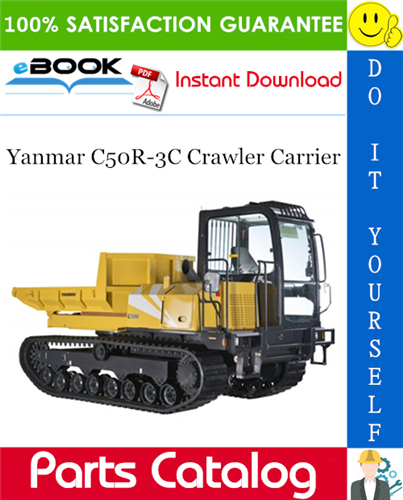 Yanmar C50R-3C Crawler Carrier Parts Catalog Manual (for U.S.A.)