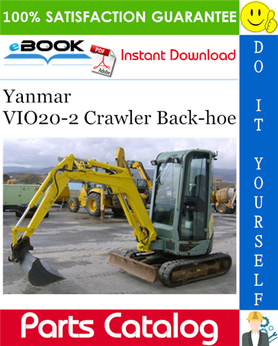 Yanmar VIO20-2 Crawler Back-hoe Parts Catalog Manual