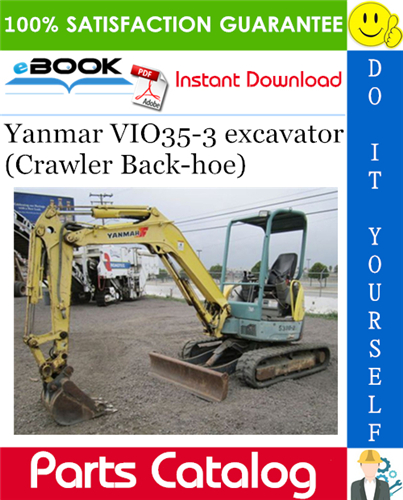 Yanmar VIO35-3 excavator (Crawler Back-hoe) Parts Catalog Manual (for Japan)