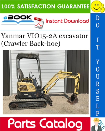 Yanmar VIO15-2A excavator (Crawler Back-hoe) Parts Catalog Manual (for Japan)