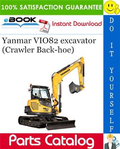 Yanmar VIO82 excavator (Crawler Back-hoe) Parts Catalog Manual (for Australia)