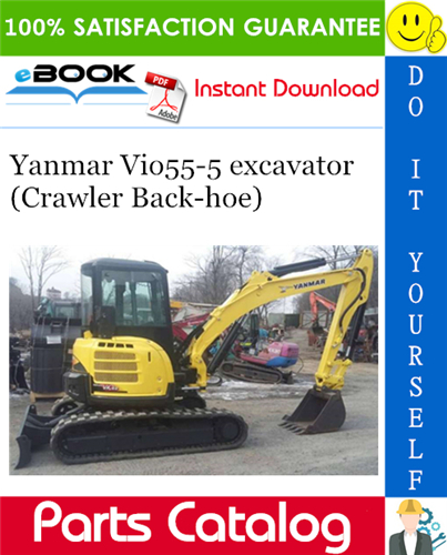 Yanmar Vio55-5 excavator (Crawler Back-hoe) Parts Catalog Manual (for U.S.A., Australia, New Zealand, Korea & Singapore)