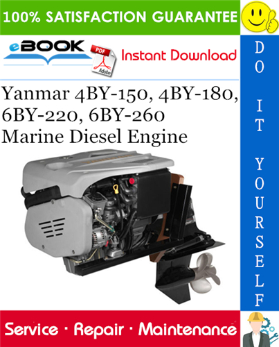 Yanmar 4BY-150, 4BY-180, 6BY-220, 6BY-260 Marine Diesel Engine Service Repair Manual