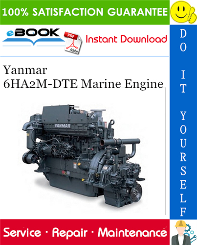 Yanmar 6HA2M-DTE Marine Engine Service Repair Manual