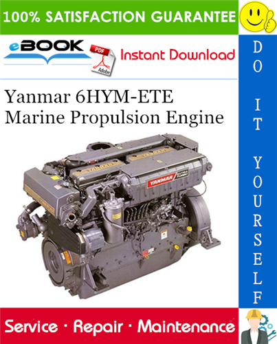 Yanmar 6HYM-ETE Marine Propulsion Engine Service Repair Manual