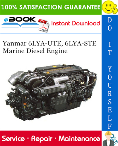 Yanmar 6LYA-UTE, 6LYA-STE Marine Diesel Engine Service Repair Manual