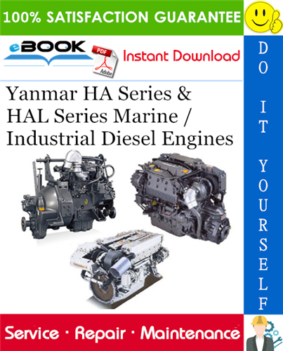 Yanmar HA Series & HAL Series Marine / Industrial Diesel Engines Service Repair Manual