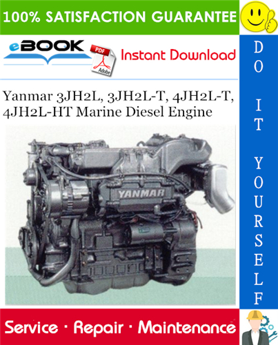 Yanmar 3JH2L, 3JH2L-T, 4JH2L-T, 4JH2L-HT Marine Diesel Engine Service Repair Manual