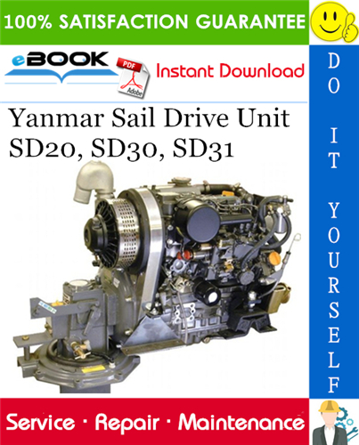 Yanmar Sail Drive Unit SD20, SD30, SD31 Service Repair Manual