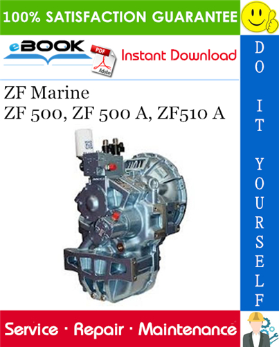 ZF Marine ZF 500, ZF 500 A, ZF510 A Service Repair Manual