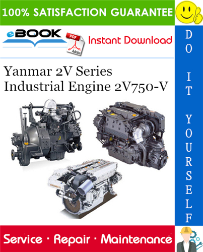 Yanmar 2V Series Industrial Engine 2V750-V Service Repair Manual