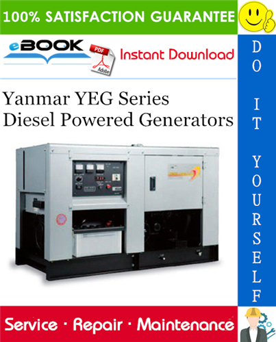 Yanmar YEG Series Diesel Powered Generators Service Repair Manual