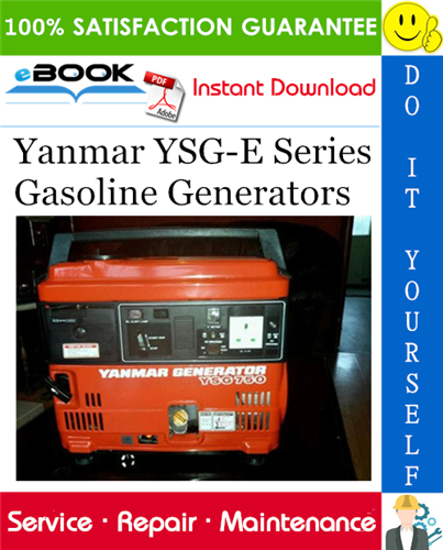 Yanmar YSG-E Series Gasoline Generators Service Repair Manual