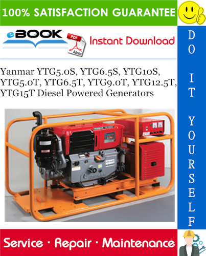 Yanmar YTG5.0S, YTG6.5S, YTG10S, YTG5.0T, YTG6.5T, YTG9.0T, YTG12.5T, YTG15T Diesel Powered Generators