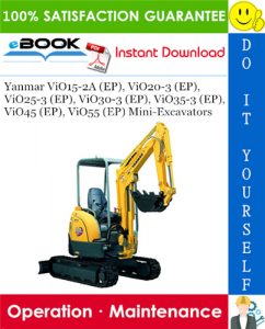 Yanmar ViO15-2A (EP), ViO20-3 (EP), ViO25-3 (EP), ViO30-3 (EP), ViO35-3 (EP), ViO45 (EP), ViO55 (EP) Mini-Excavators