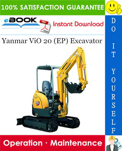 Yanmar ViO 20 (EP) Excavator Operation & Maintenance Manual