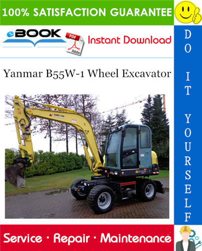Yanmar B55W-1 Wheel Excavator Service Repair Manual