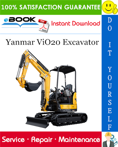 Yanmar ViO20 Excavator Service Repair Manual