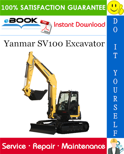 Yanmar SV100 Excavator Service Repair Manual