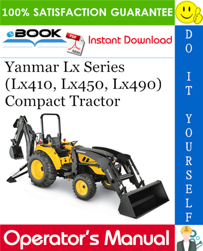 Yanmar Lx Series (Lx410, Lx450, Lx490) Compact Tractor Operator's Manual