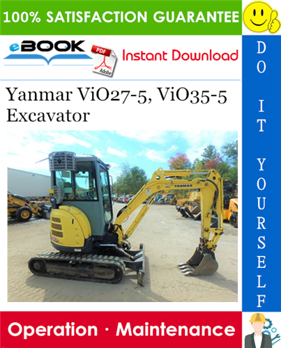 Yanmar ViO27-5, ViO35-5 Excavator Operation & Maintenance Manual
