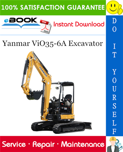 Yanmar ViO35-6A Excavator Service Repair Manual