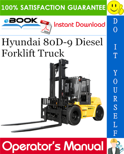 Hyundai 80D-9 Diesel Forklift Truck Operator's Manual