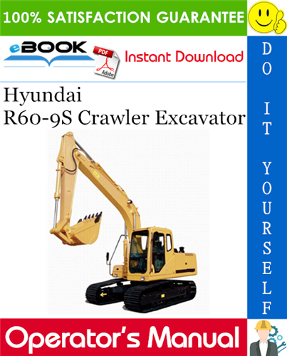 Hyundai R60-9S Crawler Excavator Operator's Manual