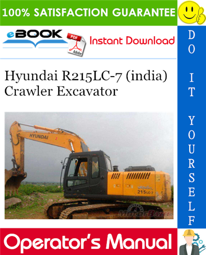 Hyundai R215LC-7 (india) Crawler Excavator Operator's Manual
