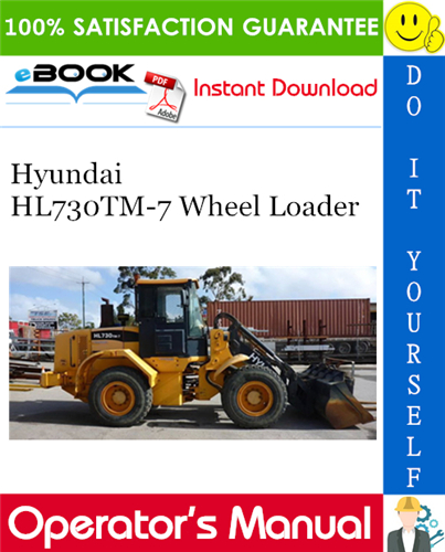 Hyundai HL730TM-7 Wheel Loader Operator's Manual