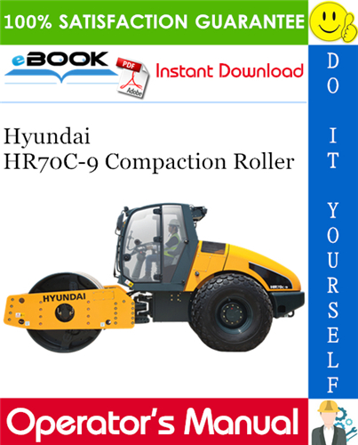 Hyundai HR70C-9 Compaction Roller Operator's Manual