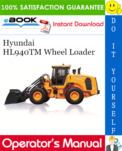 Hyundai HL940TM Wheel Loader Operator's Manual