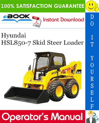 Hyundai HSL850-7 Skid Steer Loader Operator's Manual