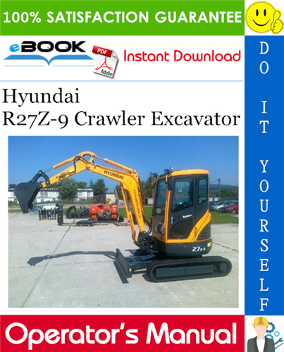 Hyundai R27Z-9 Crawler Excavator Operator's Manual