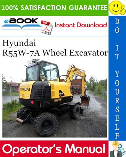 Hyundai R55W-7A Wheel Excavator Operator's Manual