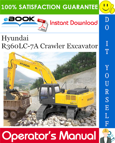 Hyundai R360LC-7A Crawler Excavator Operator's Manual