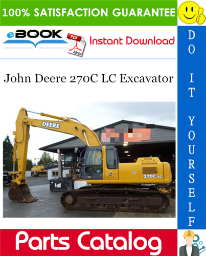 John Deere 270C LC Excavator Parts Catalog Manual