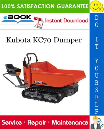 Kubota KC70 Dumper Service Repair Manual